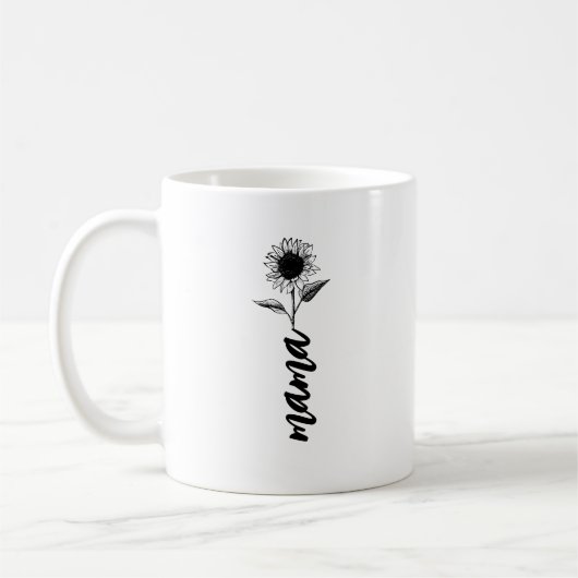 Mama-Blumengeschenk Kaffeetasse (Links)