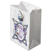 Mama Blumenrahmen Mittlere Geschenktüte (Vorderseite Schrägansicht)