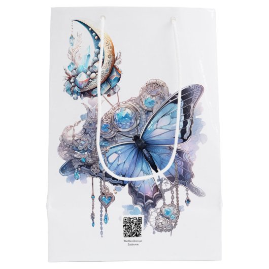 Mama Blumenrahmen Mittlere Geschenktüte (Rückseite)