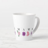 MAMA-Blumenuntersetzer – Muttertag, Geburtstagsges Milchtasse (Rechte Ecke)