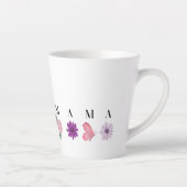MAMA-Blumenuntersetzer – Muttertag, Geburtstagsges Milchtasse (Rechts)