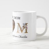 Mama Blumenzauber Foto vom Hund Jumbo-Tasse (Rechts)