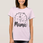 Mama Boho Blume Mama T-Shirt (Vorderseite)