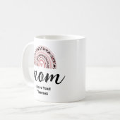 Mama Boho Regenbogen Kaffeetasse (Vorderseite Links)