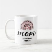 Mama Boho Regenbogen Kaffeetasse (Links)