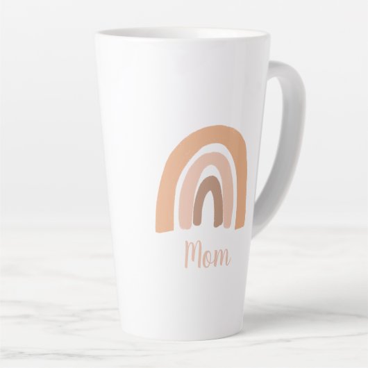 Mama Boho Terracotta Rainbow Milchtasse (Rechte Ecke)