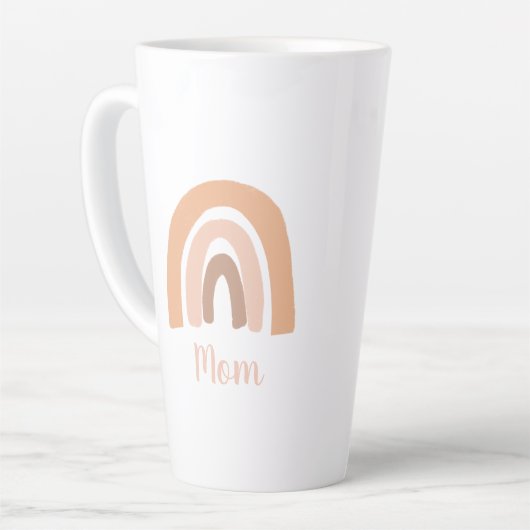 Mama Boho Terracotta Rainbow Milchtasse (Linke Ecke)