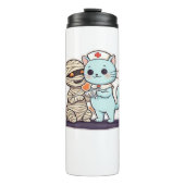 Mama Boo-Boo Krankenschwester Katze zum Retten! Cl Thermosbecher (Vorderseite)