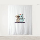 Mama Boo-Boo Krankenschwester Katze zum Retten! Cl Wandteppich (Vorderseite)