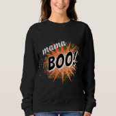Mama Boo | Orange Halloween Sweatshirt (Vorderseite)