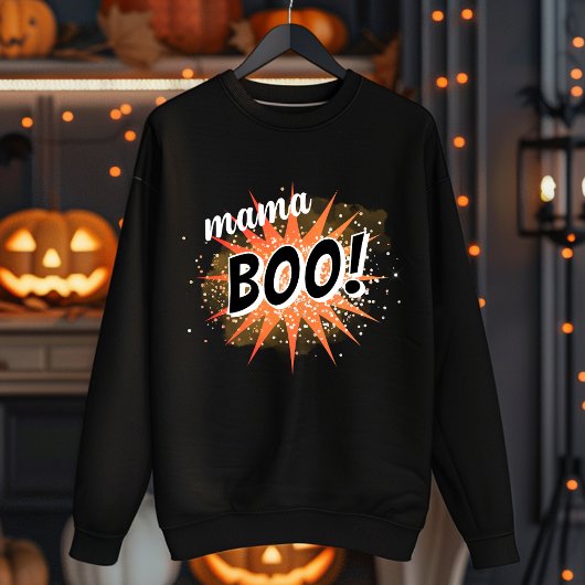 Mama Boo | Orange Halloween Sweatshirt