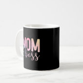 Mama Boss Funny Mothers Day Kaffeetasse (Vorderseite Links)
