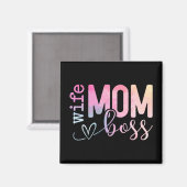 Mama Boss Funny Mothers Day Magnet (Vorderseite/Rückseite)