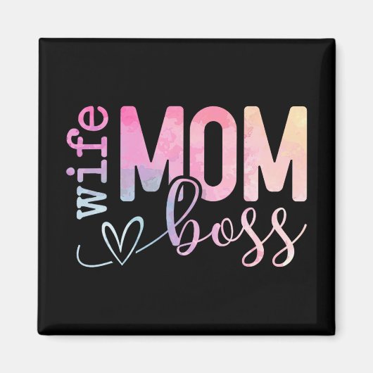 Mama Boss Funny Mothers Day Magnet (Vorne)