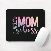 Mama Boss Funny Mothers Day Mousepad (Mit Mouse)