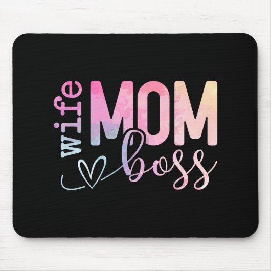 Mama Boss Funny Mothers Day Mousepad (Vorne)