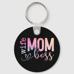 Mama Boss Funny Mothers Day Schlüsselanhänger