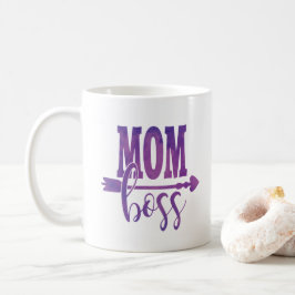 Mama Boss Lila Wasserfarbe Muttertag Kaffee Tasse