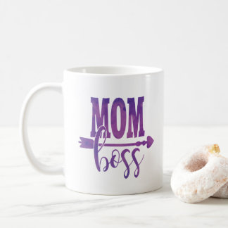 Mama Boss Lila Wasserfarbe Muttertag Kaffee Tasse