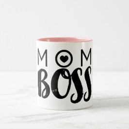 MAMA BOSS Moderne Typografie Script Trendy Chic Zweifarbige Tasse