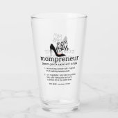 Mama Boss Mompreneur Glas (Rückseite)