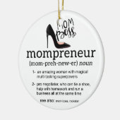 Mama Boss Mompreneur Keramik Ornament (Links)