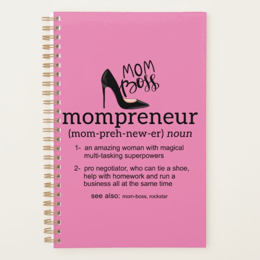 Mama Boss Mompreneur Planer (Vorderseite)