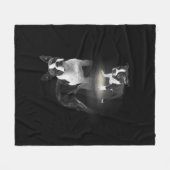 Mama Boston Terrier Dog Lover Geschenk Mutter Vate Fleecedecke (Vorderseite (Horizontal))