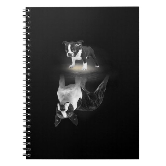 Mama Boston Terrier Dog Lover Geschenk Mutter Vate Notizblock (Vorderseite)