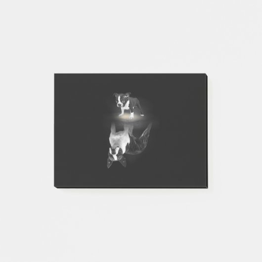 Mama Boston Terrier Dog Lover Geschenk Mutter Vate Post-it Klebezettel (Vorderseite)
