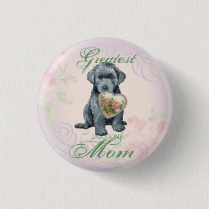 Mama Bouvier des Flandres Pinback Button