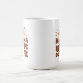 Mama braucht Coffee Retro Tasse (Mittel)