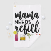 Mama braucht eine Nachfüllung Golfhandtuch (Insitu)