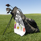 Mama braucht eine Nachfüllung Golfhandtuch (Gras)