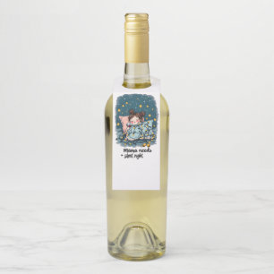 Mama braucht eine stille Nacht Flaschenanhänger