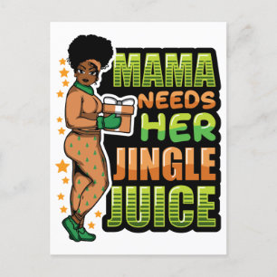 Mama braucht ihren Singsaft, der Weihnachtssho tri Postkarte