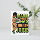 Mama braucht ihren Singsaft, der Weihnachtssho tri Postkarte (Stehend Vorderseite)
