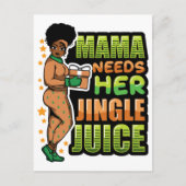 Mama braucht ihren Singsaft, der Weihnachtssho tri Postkarte (Vorderseite)