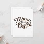 Mama braucht Kaffee Funny Mother Day Karte (Vorderseite/Rückseite Beispiel)