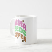 Mama braucht Kaffee Kaffeetasse (Vorderseite Links)