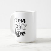 Mama braucht Kaffee Kaffeetasse (Vorderseite Links)
