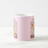"Mama braucht Kaffee" Retro Pastel Floral Kaffeetasse (Mittel)