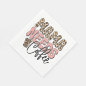 Mama braucht Kaffee Serviette (Ecke)