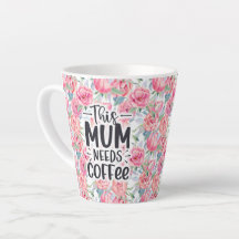 Mama braucht Kaffee-Tasse, lustige Mama-Geschenk