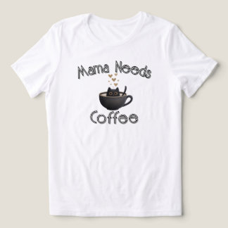 Mama braucht Kaffee Tri-Blend Shirt