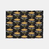 Mama braucht Pasta Spaghetti und Fleischbällchen  Fleecedecke (Vorderseite (Horizontal))