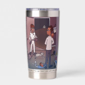 Mama braucht Platz Thermobecher (Rückseite)