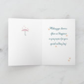 Mama, Brautparty Rosa Schirm Karte (Innenseite)