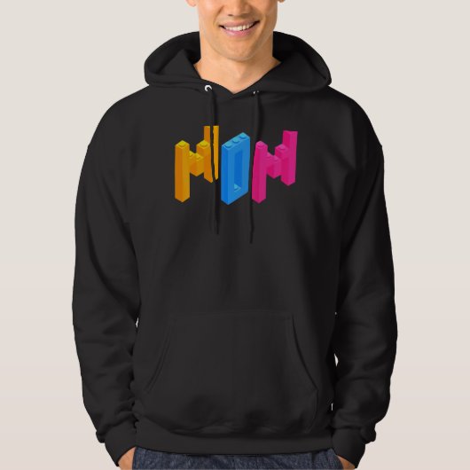 Mama Brick Builder blockt Master Builder Hoodie (Vorderseite)