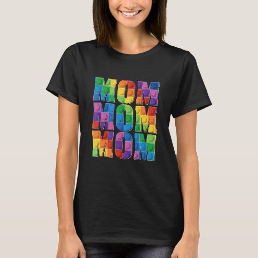 Mama Brick Builder blockt Master Builder Mother T-Shirt (Vorderseite)